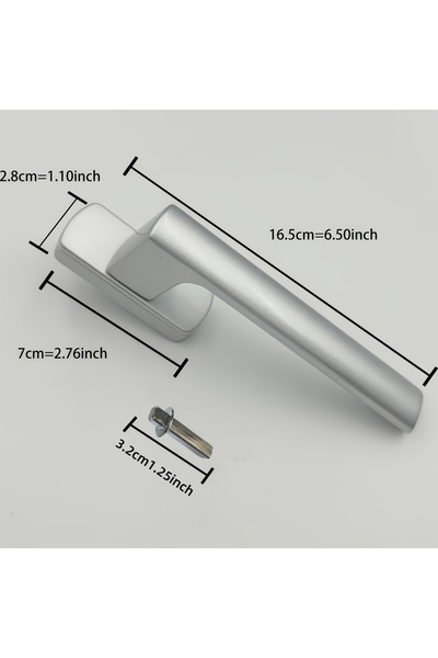 Choice1 Silver Aluminum alloy door and window handle system door and window a...