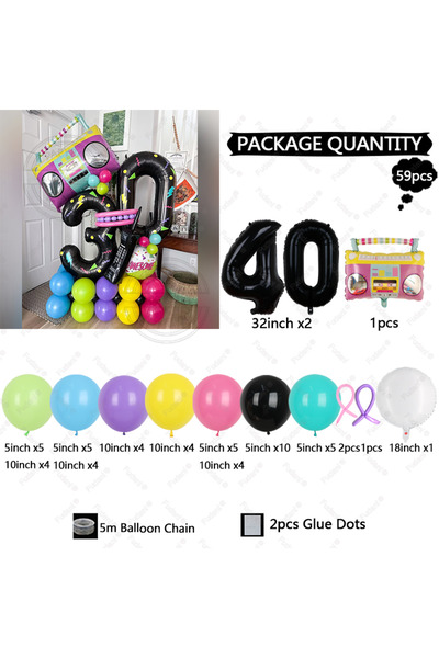 Choice بالونات ديسكو على شكل أحذية تزلج، 40 أو 58 قطعة، مقاس 32 بوصة، مثالية ...