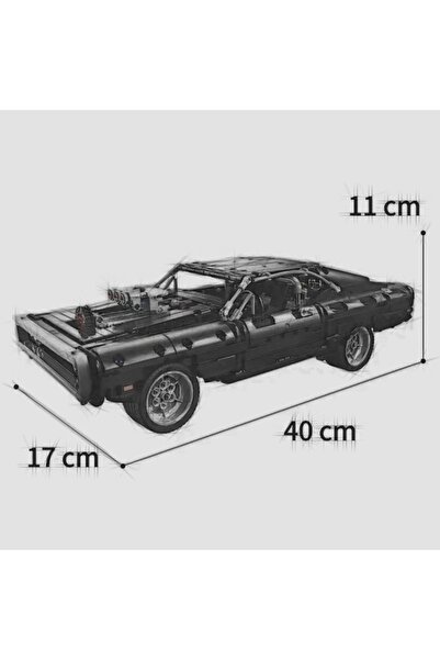 Choice بدون علبة أصلية، ١٠٧٧ قطعة، نموذج سيارة سباق دودج تشارجر، مكعبات بناء،...