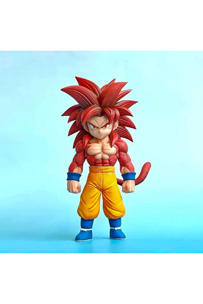 BANDAI مجسم شخصية سون غوكو سوبر سايان 4 من سلسلة دراغون بول، مصنوع من مادة PV...