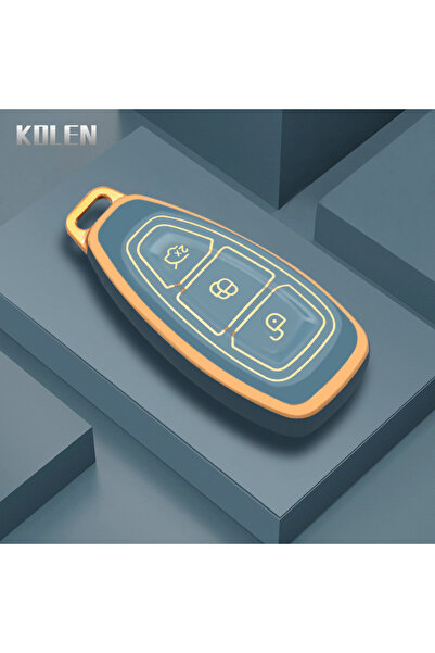 Choice1 Gray only case TPU Car Remote Key Cover Case Shell Fob For Ford Fiest...