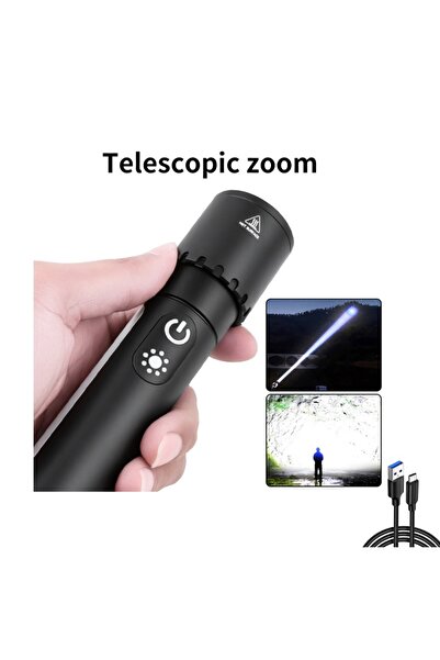 Choice مصباح يدوي منزلي فائق السطوع 21700 X725، صغير الحجم ومحمول ومتعدد الوظ...