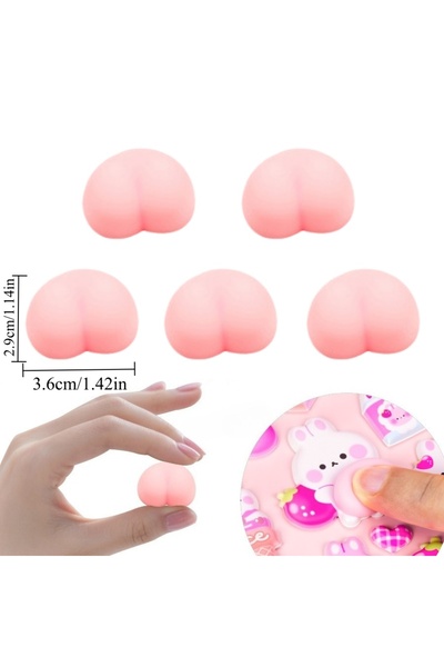 Choice 5PCS 5/10/20Pcs Mini Soft Squeeze Ass Pinching, Mobile Phone Anti-coll...