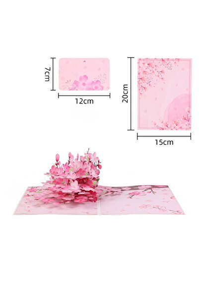 Choice بطاقة معايدة منبثقة مزينة بأزهار الأوركيد البيضاء (سيمبيديوم) مع ظرف، ...