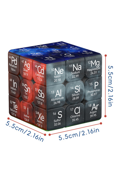 Choice مكعب ZNX408 الجدول الدوري، مكعب السرعة ZIINA STAR 3x3، أحجية المكعب ال...