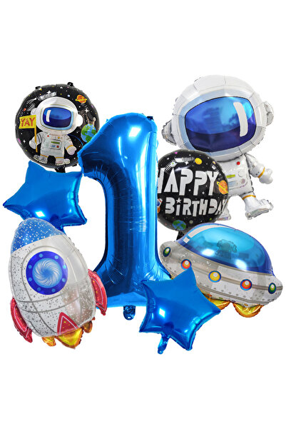 Choice As Picture 1 Astronaut Balloon Set Rket Aluminum Film Balloon Children...