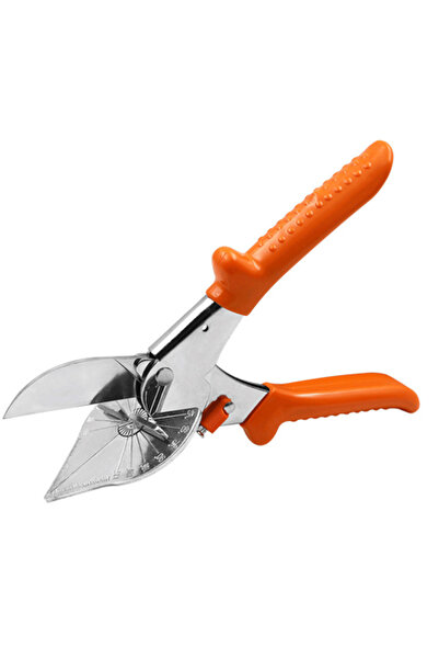 Choice مقص ميتري متعدد الوظائف أحمر اللون، قابل للتعديل من 45 إلى 135 درجة، أ...