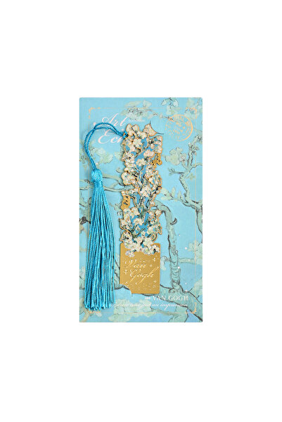 Choice apricot blossom Ancient Style Oil Painting Metal Bookmark, Van Gogh Fa...