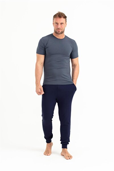 OBJE Men's Smoked Combed Modal T-Shirt