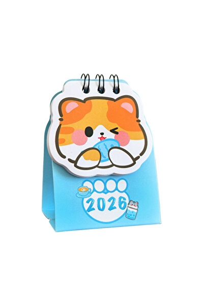 Choice Ginger Cat 2026 Desk Calendar Cute Cat Themed Mini for Students Double...