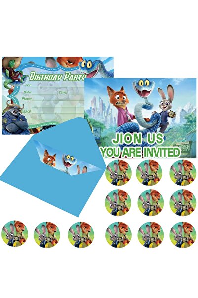 Miniso 12 قطعة من ملصقات زوتوبيا، 12 قطعة من ملصقات زوتوبيا 2 لتزيين حفلات أع...