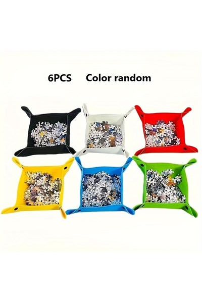 Choice 6pcs 6/8/10 Pcs Portable Puzzle Sorting Tray Set,Craft Organizer for B...