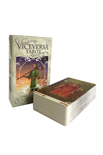 Choice مجموعة أوراق التارو "فايس فيرسا" XJW40، 78 قطعة، أوراق تارو، مجموعة أو...