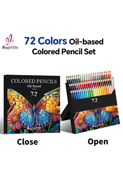 Choice مجموعة أقلام تلوين ماغريت الزيتية ذات 72 لونًا، مثالية للتلوين للكبار ...