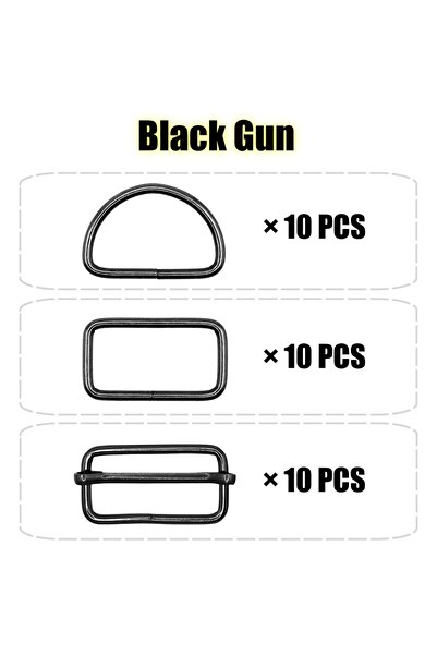 Choice16 حزام منسوج أسود اللون، مقاس 38 مم، عبوة من 30 قطعة، مشبك حزام معدني ...