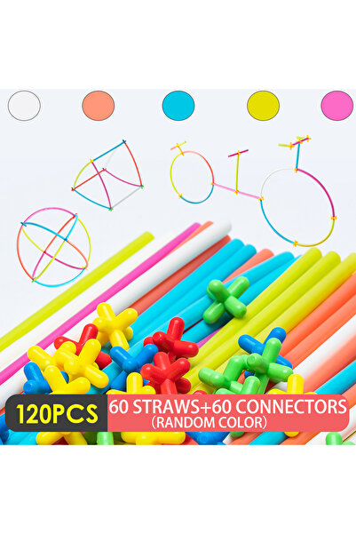 Choice3 120pcs Children'S Morandi Smart Stick Suction Pipe Building Blks Hose...