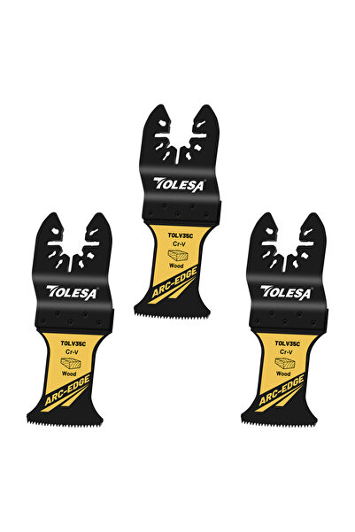 Choice Wood Cutting 3pcs TOLESA 3/50PCS Arc Edge Oscillating Saw Blade, Wood ...