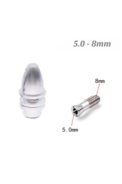 Choice قطعة واحدة من محول مروحة ألومنيوم على شكل رصاصة، مقاس M5/M6/M8، بأقطار...
