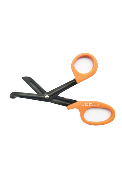 Choice1 Orange EMT Survive Paramedic Medical Rescue Scissor Trauma Gauze Emer...