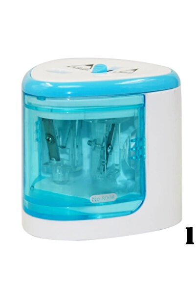 Choice Blue New Useful Battery Operated Electric Pencil Sharpener W/2 Holes 6...