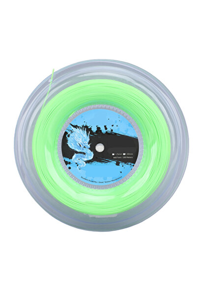 Choice خيط تنس بوليستر أخضر خيط تنس بوليستر بكرة 200 متر خيط مضرب تنس للتدريب