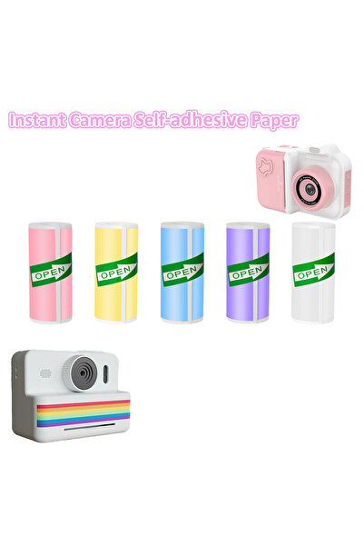 choice2 ورق لاصق حراري ملون للأطفال، 5 ألوان، 57 × 25 مم، خالٍ من مادة BPA، ل...