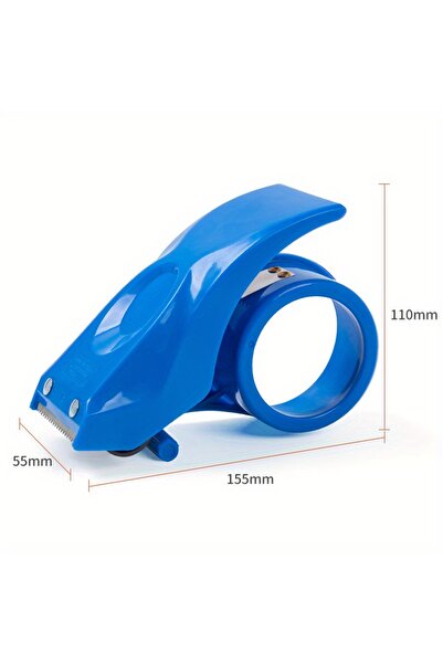 choice2 موزع شريط لاصق أزرق، أداة تغليف بلاستيكية محكمة الإغلاق، تغليف الطرود...