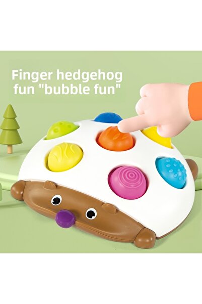 Choice1 لعبة تعليمية بيضاء على شكل قنفذ شائكة للأطفال، لتدريب التنسيق بين الي...