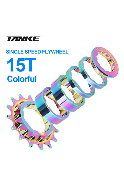 Choice طقم تحويل دولاب الموازنة أحادي السرعة 15T ملون من TANKE، 18T، ترس كاسي...