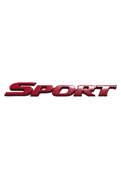 Choice شعار سيارة ثلاثي الأبعاد من الكروم المعدني الأحمر، حروف SPORT، شارة، م...