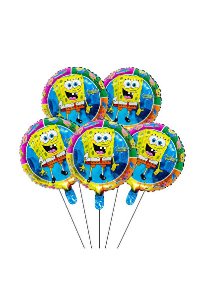 Choice Other 5pcs-5 5/8Pcs SpongeBob Cartoon Balloon Set Birthday Party Ballo...