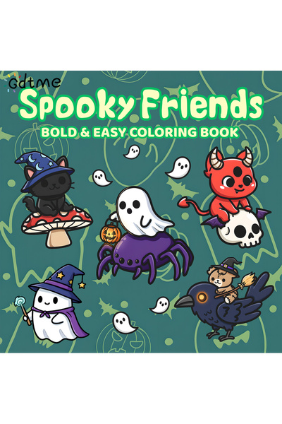 Choice كتاب تلوين ممتع وسهل للكبار، يضم مجموعة متنوعة من الأصدقاء المخيفين، ل...