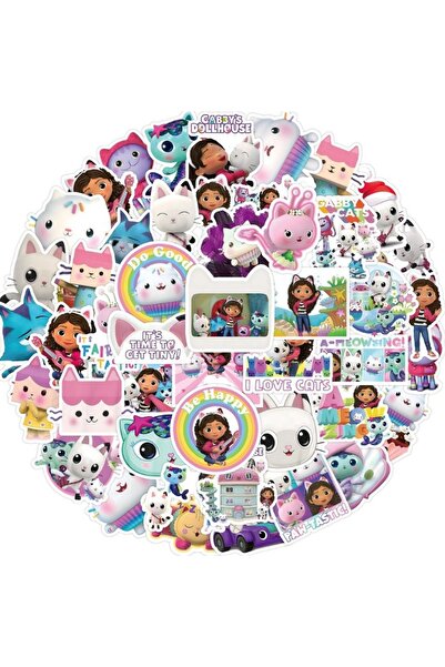 Choice 50 قطعة من ملصقات قطط بيت الدمى من غابي المقاومة للماء، مقاس 4-7 سم، غ...