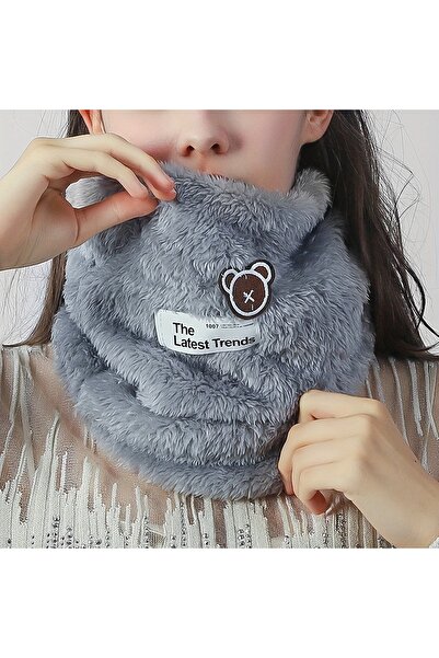 Choice Grey Sports Scarf Knitted Neck Warmer Fashion Soft Women Men Face Cove...