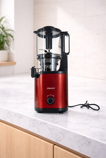 SOKANY 140mm Geniş Ağız Profesyonel Katı Meyve Sıkacağı SK-01009