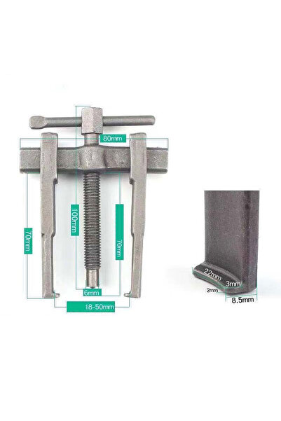 choice2 أداة سحب تروس ثنائية الفك مقاس 3 بوصات، مصنوعة من الفولاذ المطروق، لس...