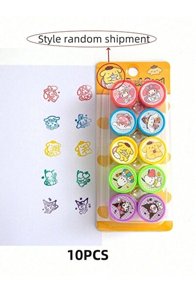 Choice1 10pcs 10pcs HelloKittys Melody Kuromi Cinnamoroll Seal Cute Reward Ca...