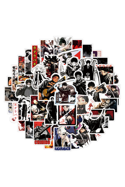 Choice 55 قطعة من ملصقات جرافيتي أنمي يابانية (كاغوراباتشي) مقاومة للماء للثل...