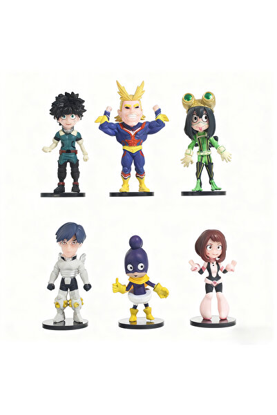 Choice بانداي مقابل حقيبة 6 قطعة 8 سنتيمتر بطلي الأكاديمية أنيمي الشكل ديكو م...