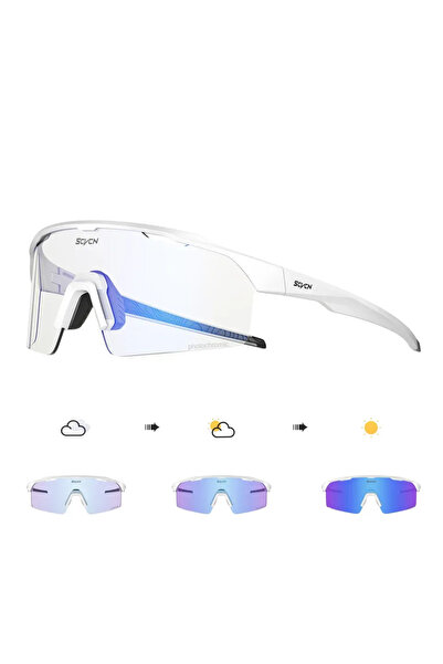 Choice Photochromic-1lens BL-1L-03 SCVCN Blue Photochromic Cycling Sunglasses...