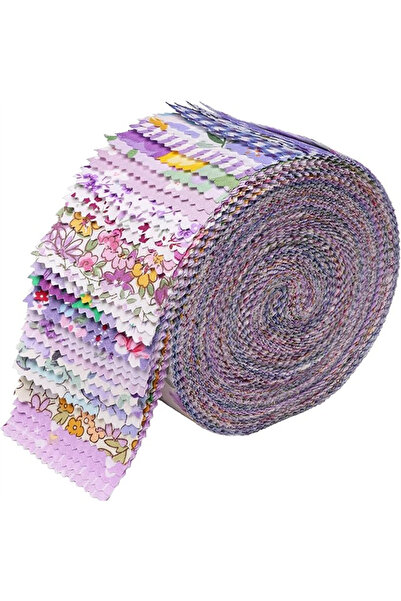 Choice 40 قطعة من قماش جيلي رول، مقاس 6.35 سم × 50 سم، مناسبة لأعمال الخياطة ...