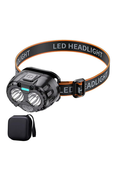 Choice مصباح رأس LED قوي مع حقيبة، مقاوم للماء بمعيار IPX4، مصباح طوارئ للرأس...