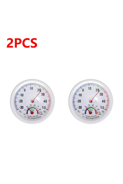 Choice 2PCS Thermometer Hygrometer Mini Bell Shaped Analog Hygrometer Easy To...
