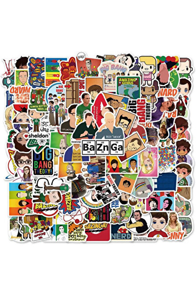 Choice ١٠٠ قطعة من ملصقات مسلسل نظرية الانفجار العظيم، مناسبة للأمتعة، أجهزة ...