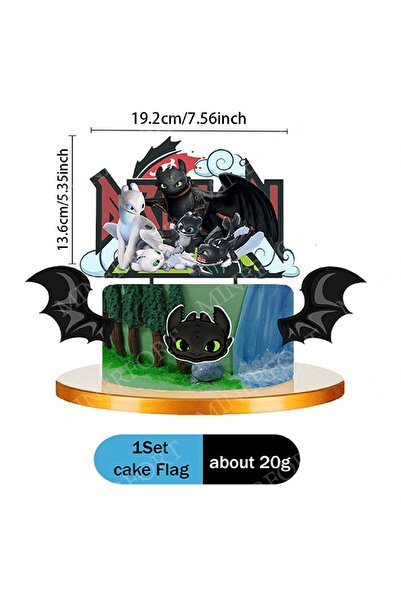 Choice علم كعكة آخر قطعة واحدة، طبق ورقي مزخرف برسومات كرتونية من فيلم "كيف ت...