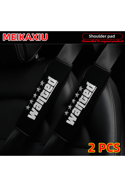 Choice8 Sliver 2pcs WENTED Flash Bllingbling New Style Comfortable Fabric Car...