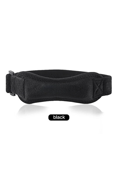 Choice دعامة ركبة سوداء من قطعة واحدة لدعم وتر الرضفة، قابلة للتعديل، لامتصاص...