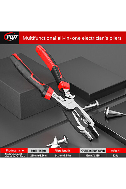 Choice كماشة بطول 10.5 بوصة، أداة تعرية الأسلاك، أداة سحب الأسلاك متعددة الوظ...