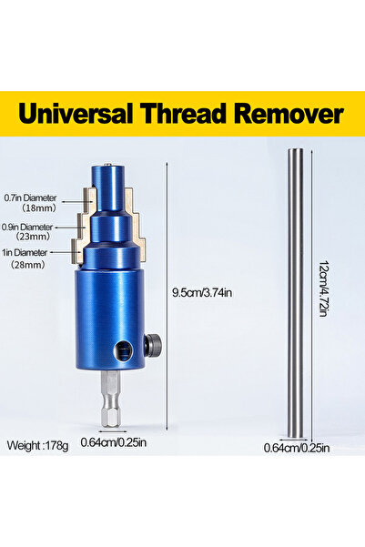 Choice صمام زاوية صنبور أزرق، أداة استخراج الأسلاك المكسورة، 4/6 نقاط، أداة ا...