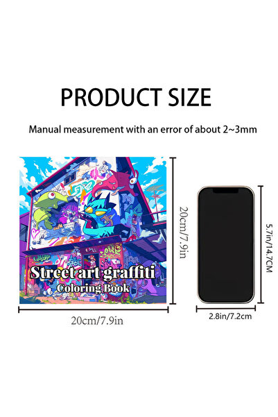 Choice كتاب تلوين للكبار X264، فن الشارع، جرافيتي، 26 صفحة، مثالي لحفلات أعيا...